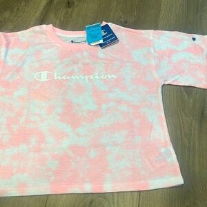 Girls Size Large Pink Champion Tshirt